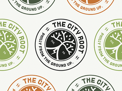 The City Root Badge Design brandidentity branding design graphicdesign illustration illustrator logo vector