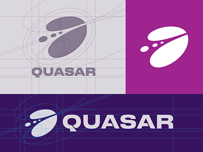 Quasar Logo — Construction Grid