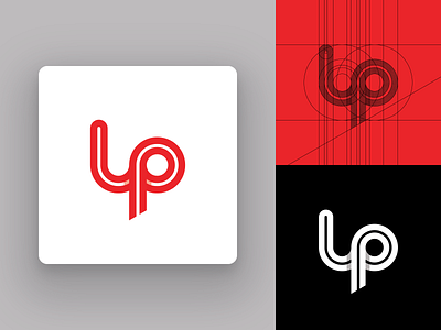 LP Monogram Concept branding custom logo design design flat logo design geometric design icon icon design identity design lettermark letters logo logo design logo grid logotype mark modern logo monogram symbol typography vector