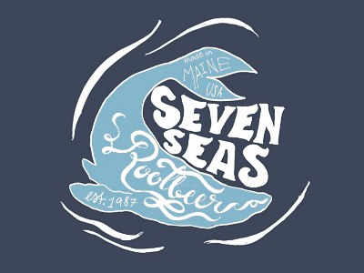 Seven Seas Root Beer design root beer student work typography