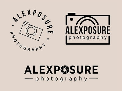 Alexposure Logos identity logos photography