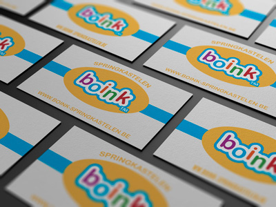 Business Card Boink business card kids logo