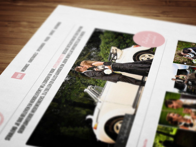 Mockup Website wedding photography