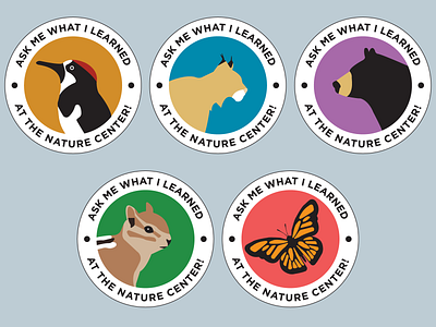 Ask Me What I Learned Stickers bear bird illustration illustrator museum nature nature illustration sticker stickermule stickers