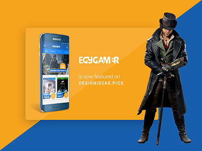 EgyGamer Mobile App android app game gamer gaming mobile online playstation s6 edge ui ux xbox
