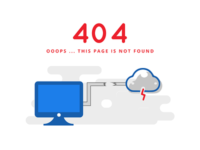 404 | Page Not Found 404 background cloud e commerce flat interface material store ui ux web