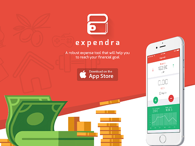 Expendra App app bank budget cash expense finance income manager money salary wallet