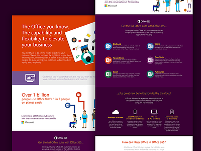 Office 365 - Landing page excel landing microsoft office page powerpoint service ui web word