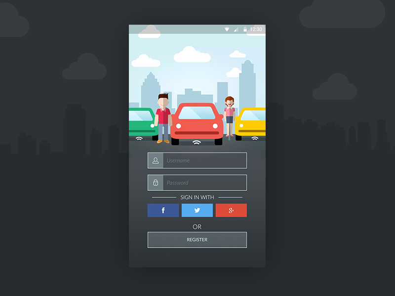Carpool Android App by Mostafa adel on Dribbble