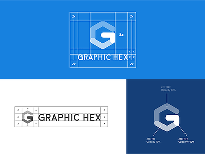 Graphic Hex - Logo branding construction economy identity logo opacity process