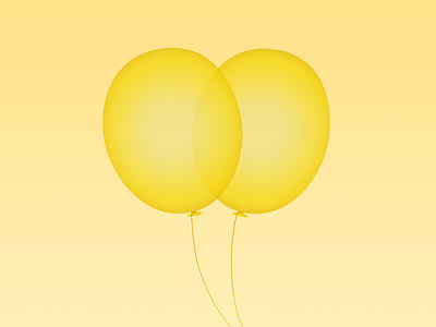 Balloons balloons gradient party yellow