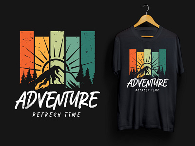 Vintage Adventure T-shirt Design adventure design illustrator photoshop t shirt design tshirt vector vintage vintage vector