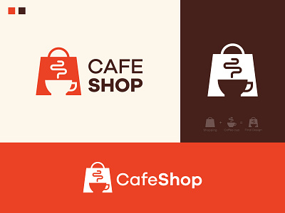 CafeShop Logo | Modern Logo | Branding Design 2023 app bestdribbblelogo bestlogo branding cafe coffee design identity illustration logo logofolio logotype mimimal modern shop shopping ui ux vector
