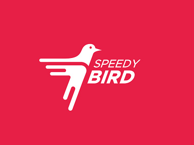 Speedy Bird animal bird bird logo branding custom logo design illustration logo logofolio logotype modern speedy bird vector