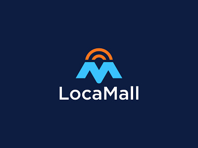 LocaMall Logo Design app best logo dribbble branding design dribbble logo gps icon illustration local location locator logo logo design logofolio logomark logotype mall map modern vector