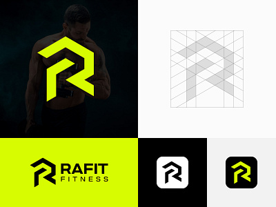 Rafit Fitness Logo Design | Workout Logo Design.