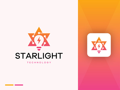 StarLight Technology Modern Logo Design.