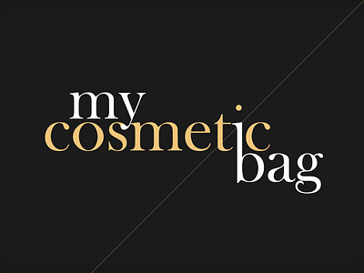 my cosmetic bag