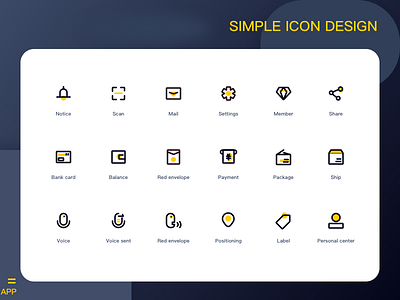 APP useful simple icon cli cli benson icon yellow