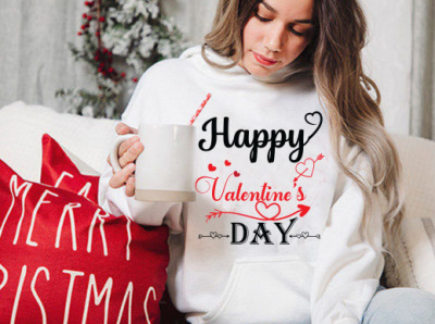 Valentine's day Typography t shirt design