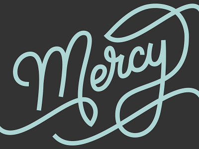 Mercy catholic christian jesus lettering mercy