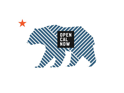 Open Cal Now Branding branding california identity logo politics socal