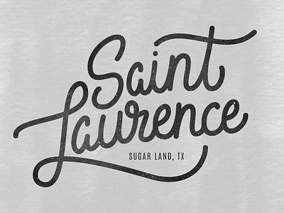 Good 'Ol Saint Larry hand lettering