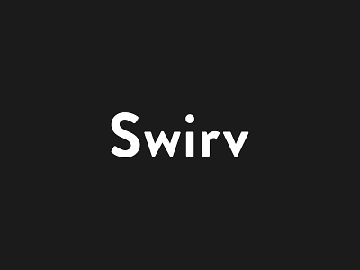 Swirv Logo concept design logo design