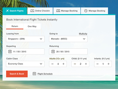 Flight booking filter