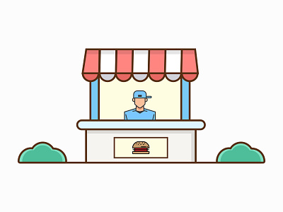 Burger Shop burger creative design food graphic illustration vector