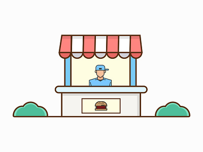 Burger Shop burger creative design food graphic illustration vector