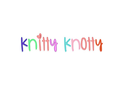 Knitty Knotty branding illustrator logo logodesign typography