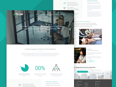 Thriving Mindset Learning - Landing Page design illustration marketing website product design uidesign uxdesign