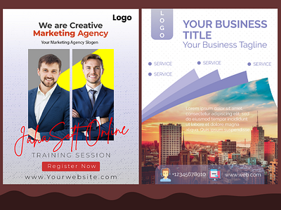 Real Estate & Marketing Agency Flyer adobe ilustrator adobe photoshop custom design flyer custom design flyer design graphic design marketing agency flyer