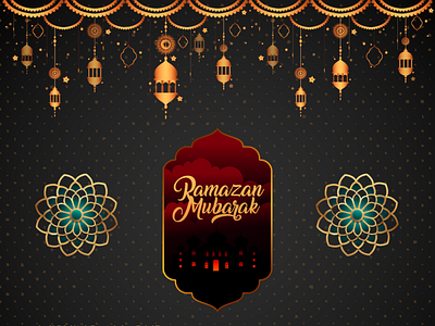 Ramazan Mubarak adobe illustrator adobe photoshop graphic design instagram post design poster design