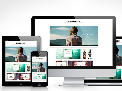 Coolshaker design exclusive interface photography site theme ui uiux visual web wordpress