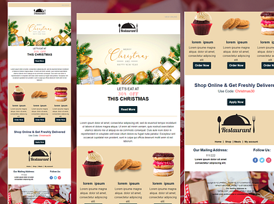 Christmas day offer email marketing email template graphic design mailchimp mailchimp template