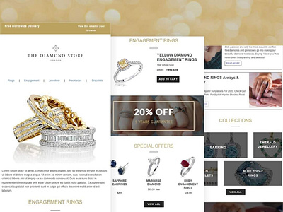Jewelry template email marketing email template mailchimp mailchimp newsletter mailchimp template