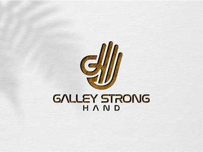 GALLEY STRONG HAND LOGO DESIGN branding design flatdesign graphic design icon identity illustration lattering logo