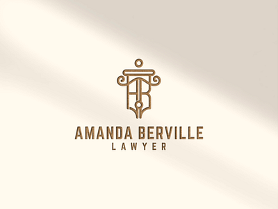 AB LAWYER LOGO DESIGN art branding design flatdesign graphic design icon identity illustration initials lattering logo logo design logo inspiration logo maker monogram typography