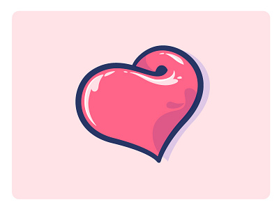 Gumball Heart gumball heart illustration illustrator love pink vector