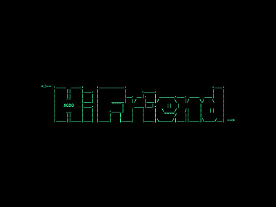 Hi Friend 👋 art ascii devtools easteregg experiment friend lettering text typography website