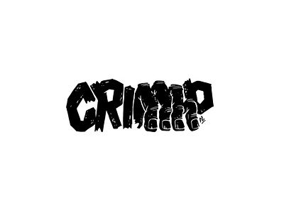 CRIMP bouldering climbing crimp design lettering procreate