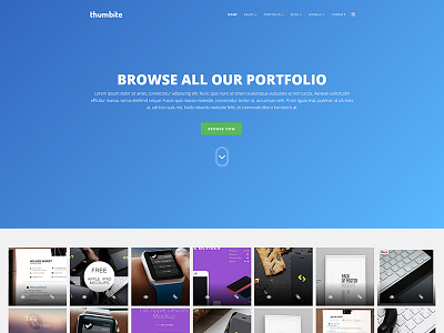 Thumbite Portfolio Joomla Template