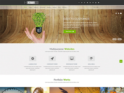 Hexite Joomla Creative Template bootstrap bootstrap template design helix2 html joomla joomla template joomla templates mobile template theme web design