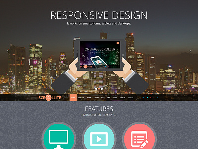 Scrollite One Page Joomla Template for Business