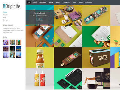 Originite Portfolio WordPress Theme blog bootstrap css design gallery grid html portfolio template theme wordpress wordpress themes
