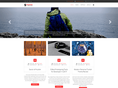 Inspinite - Free Joomla Blog Template