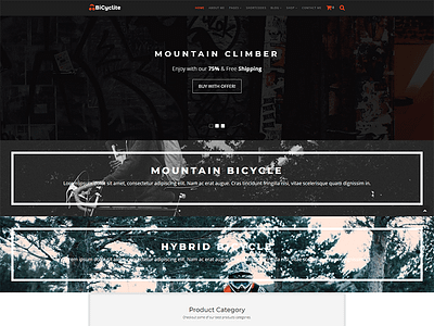 Bicyclite - Free ECommerce WordPress Theme ecommerce free free shop free themes template theme web web design website woocommerce wordpress wordpress theme