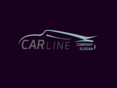 Creative Car Line Logo Template